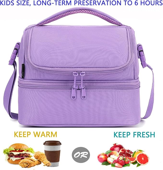 FlowFly Double Decker Cooler Insulated Lunch Bag Large Tote - Image 2