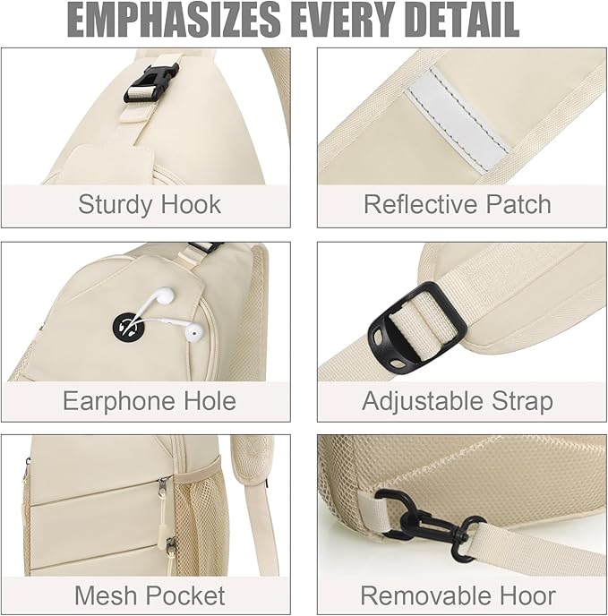 Crossbody Bags for Women Men Trendy Sling Bag Bakpack Casual Chest Bag - Image 5