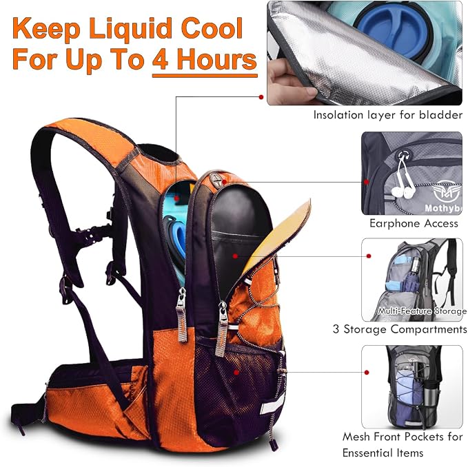 Insulated Hydration Backpack Pack - Image 4