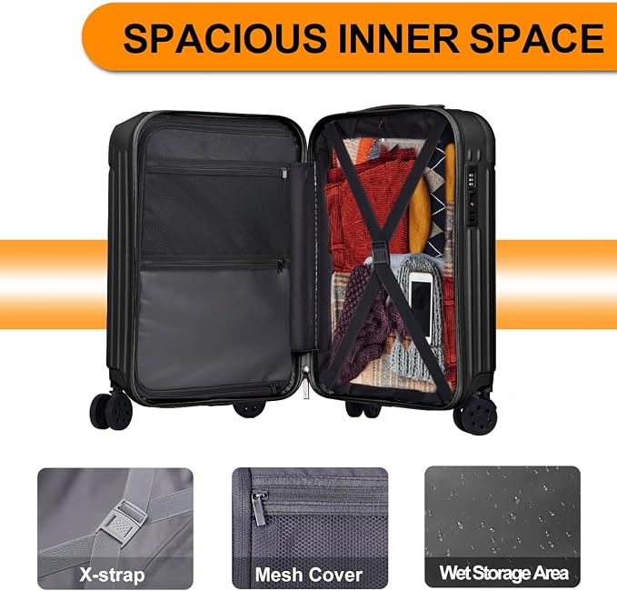 Krute Carry on Luggage PC+ABS Suitcases - Image 7