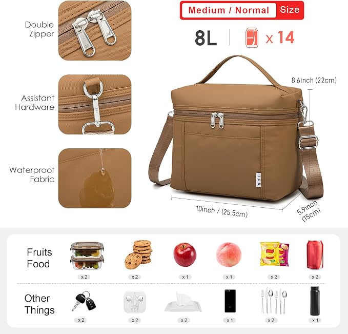 NOL Natural Organic Lifestyle Insulated Lunch Bags - Image 2