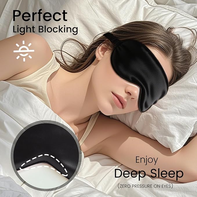 Pure 22 Momme 6A Grade Mulberry Silk Sleep Mask - Image 3