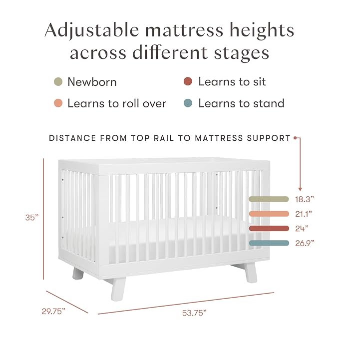 Babyletto Hudson 3-in-1 Convertible Baby Crib - Image 5