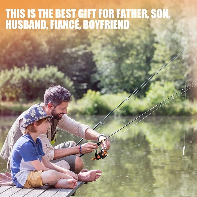 mouhike Carbon Fiber Telescopic Fishing Rod Reel Combo Lightweight Collapsible - Image 7