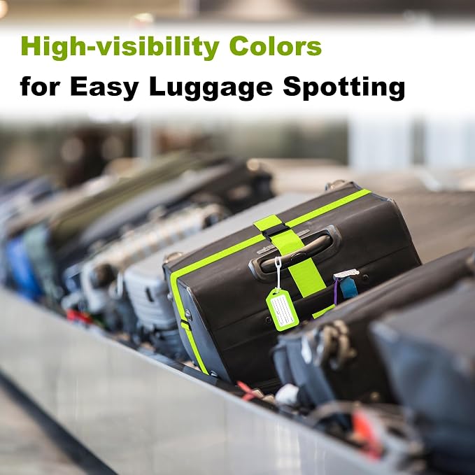 8 Pack Luggage Straps and Tags Set - Image 4