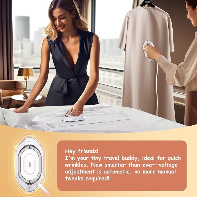 Newbealer Travel Iron with Global Voltage, 100-240V Mini Dry Iron - Image 7