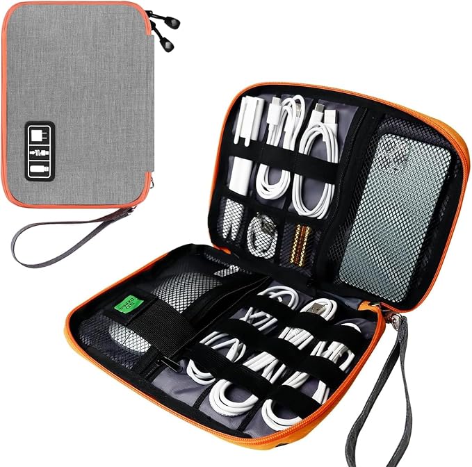 Electronics Travel Organizer, Portable Waterproof Electronic Travel Storage Bag by Lcsmaokin