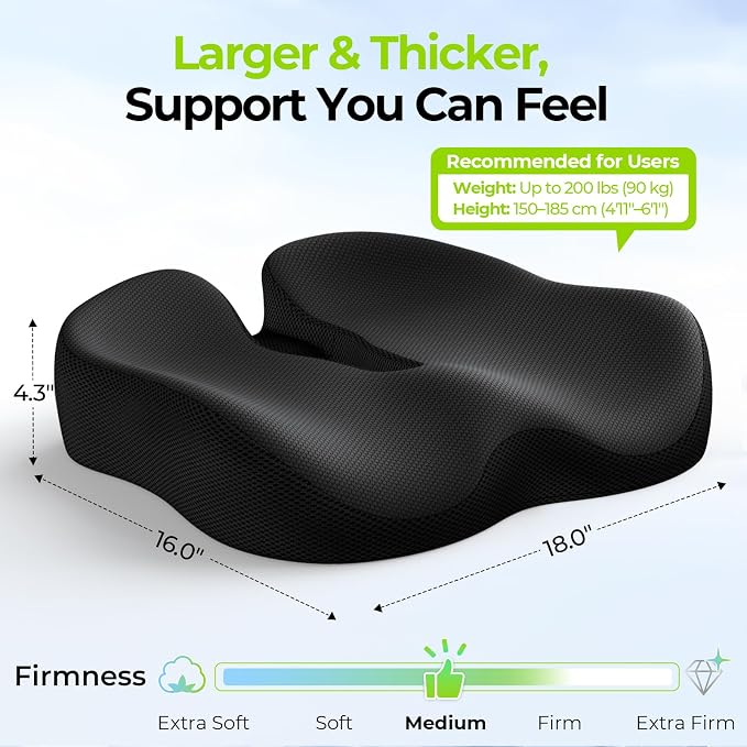 AUVON Ergonomic Donut Pillow Seat Cushion - Image 7