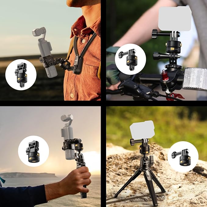 Neewer 6 in 1 Action Camera Mount Kit, Compatible - Image 7