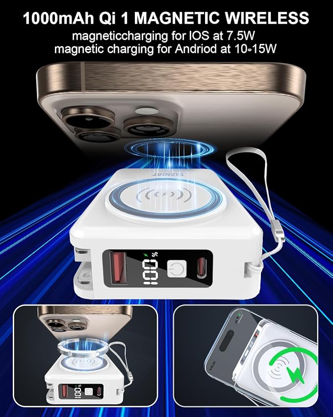 for Magsafe Portable Charger Power Bank 10000mAh, 22.5W Battery Pack Fast - Image 2