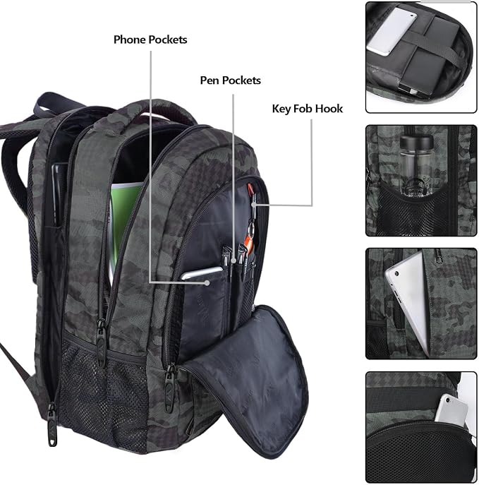 MATEIN 17.3 Inch Computer Backpack, Extra Large TSA Friendly Travel Laptop - Image 5