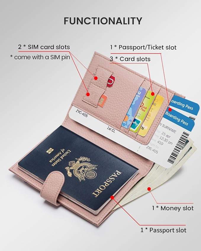 RFID Passport Holder Travel Wallet - Image 2