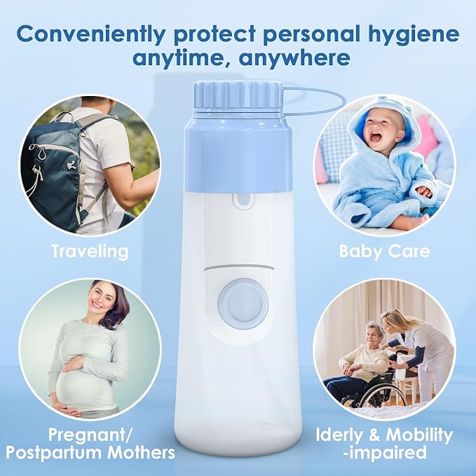 Portable Bidet for Travel – 350ml High Pressure Handheld Electric Portable Bidet - Image 5