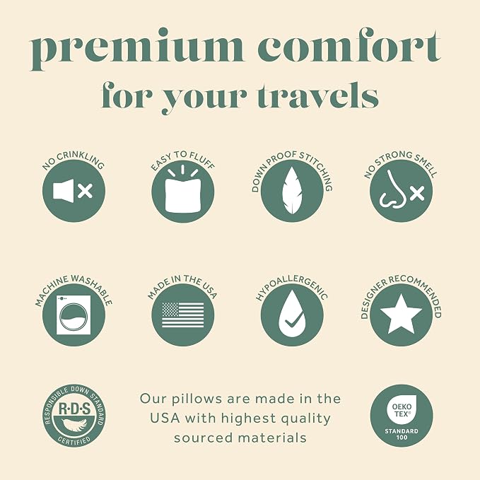 Goose Down Travel Pillow - Image 6
