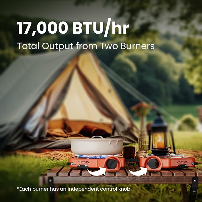 Propane 2 Burner Camping Stove - Image 3