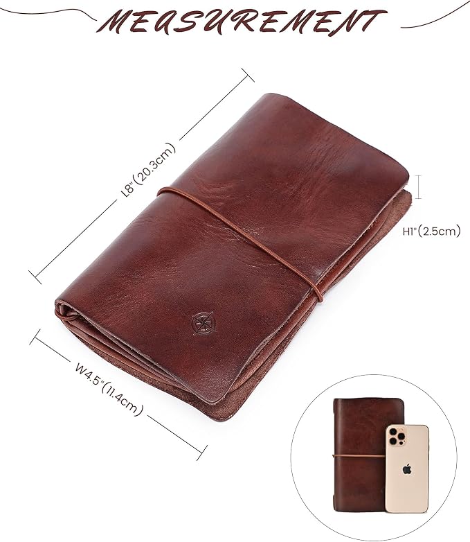 Genuine Leather Nomad Organizer Travel Wallet | Women's Wallet Clutch Passport - Image 6