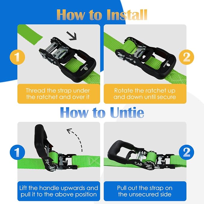 Ratchet Straps 4 Pack - Image 6