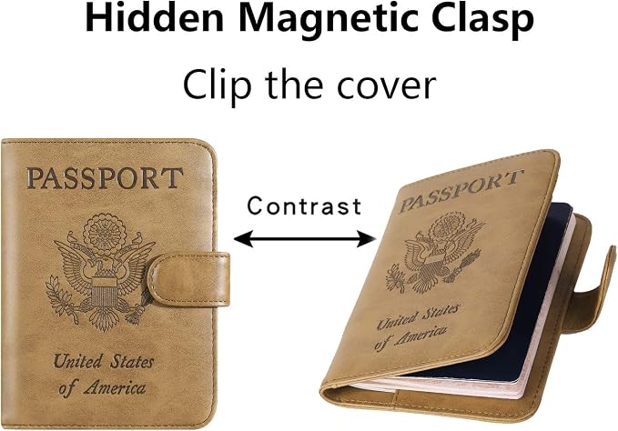 Passport Holder Cover Wallet RFID Blocking Leather Card Case Travel Accessories - Image 4