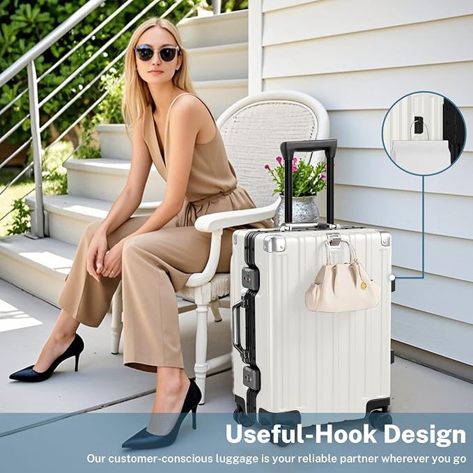Krute Carry On Luggage Noble TSA Airline Approved Suitcase - Image 6