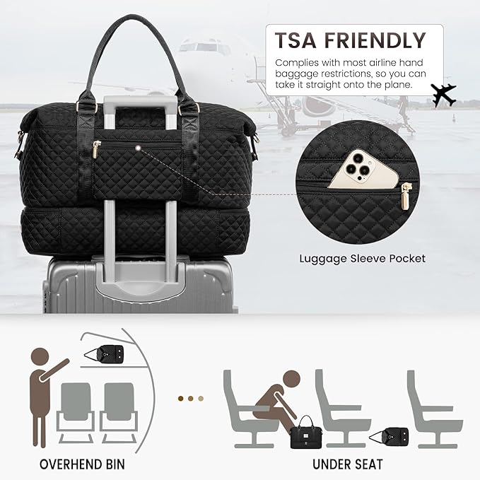 LOVEVOOK Travel Duffle Bag, Weekender Bags - Image 5