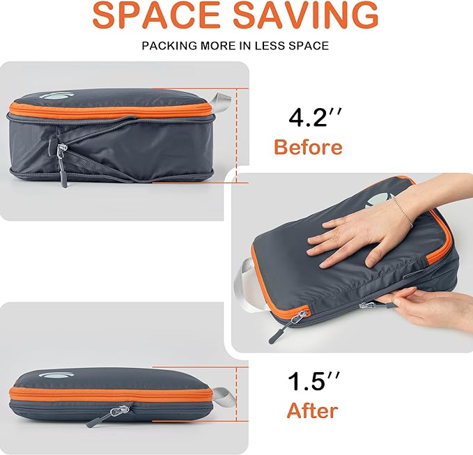 Cipway Compression Packing Cubes, Ultralight Luggage Organizer Bags, Travel - Image 3