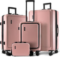 Hard Shell Luggage Sets with Spinner Wheels 4 Piece, Expandable Large Suitcases by TravelArim