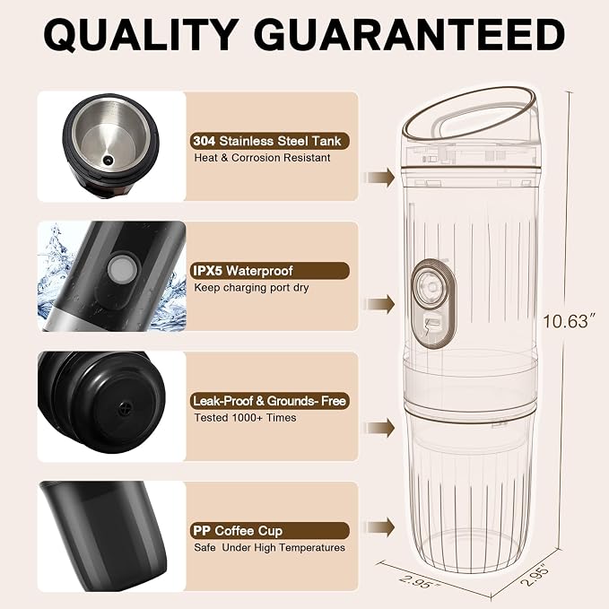 3-in-1 Portable Coffee Maker Fits - Image 5