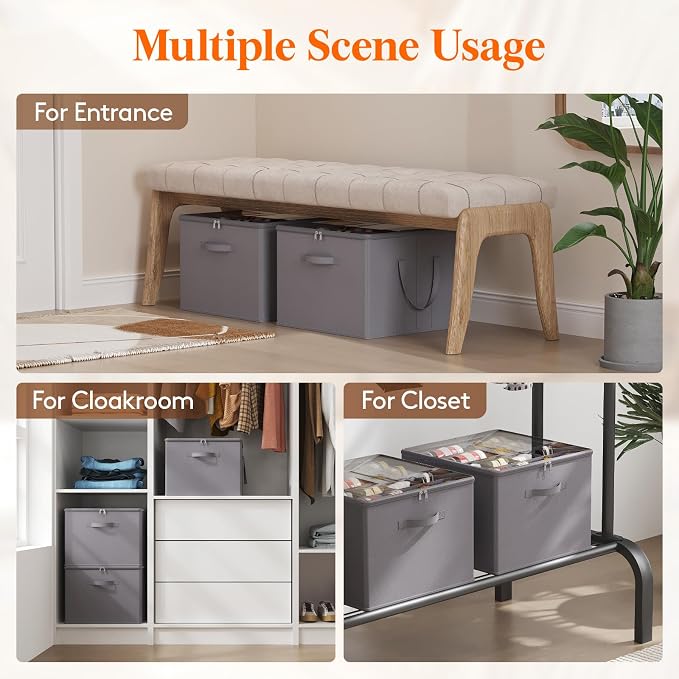 Lifewit Shoe Storage Organizer for Closet, Fits 12-16 Pairs, Large Shoe Box - Image 8