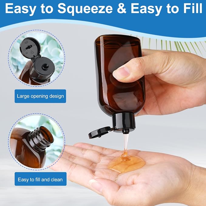 Cosywell Travel Size Containers Travel Shampoo Bottles 4pcs 3.4oz TSA Approved - Image 4