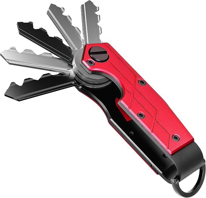 Key Organizer for Men Compact Key Holder Minimalist Key Case Metal Key Chain by Unknown