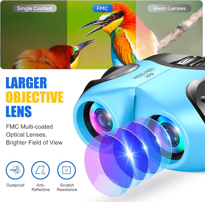 LET'S GO! Binocular for Kids, Compact High Resolution Shockproof Binoculars - Image 4
