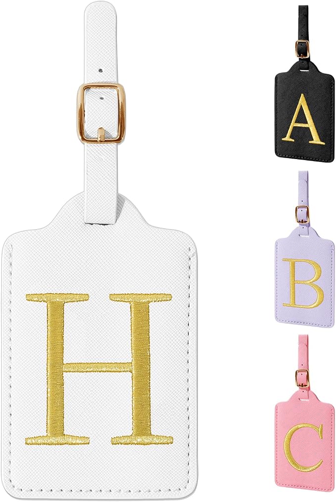 Personalized Initial Luggage Tags by izuzta