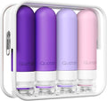 Quatish Travel Bottles for Toiletries, Original Patented Leak Proof Travel Size by Quatish
