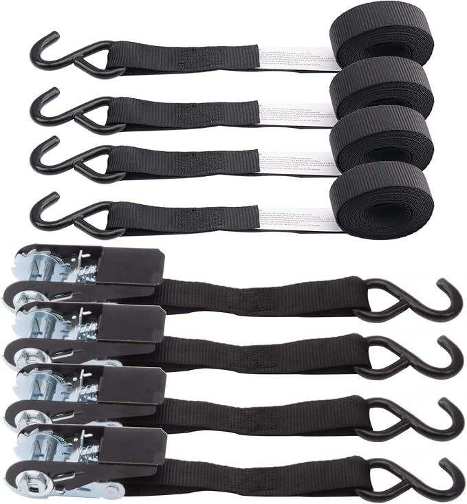 XSTRAP STANDARD Ratchet Tie Down Straps 4 Pk 10 Ft- 300 Lbs Load Cap- 900 Lbs - Image 5