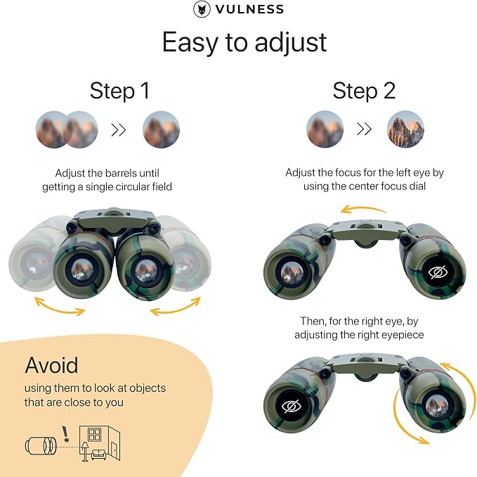 Small Binoculars for Adults and Kids | Cruise Ship Essentials Camping Bird - Image 4