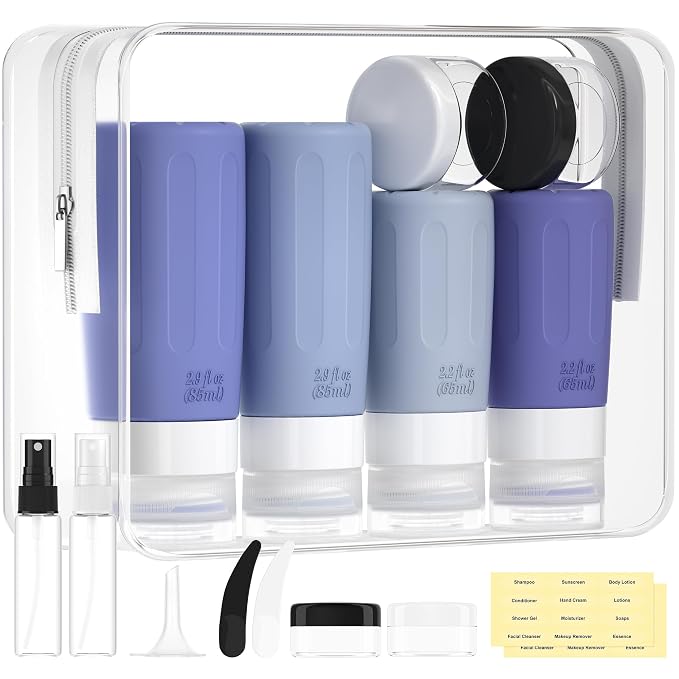 Morfone 16 Pack Silicone Travel Bottles Set by Morfone