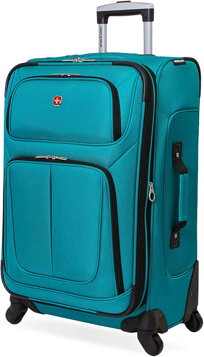 SwissGear Sion Softside Expandable Luggage, Checked-Medium 25-Inch by SwissGear