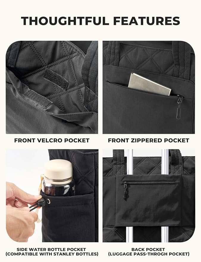 Tote Bag for Women, Lightweight Puffer bag - Image 4