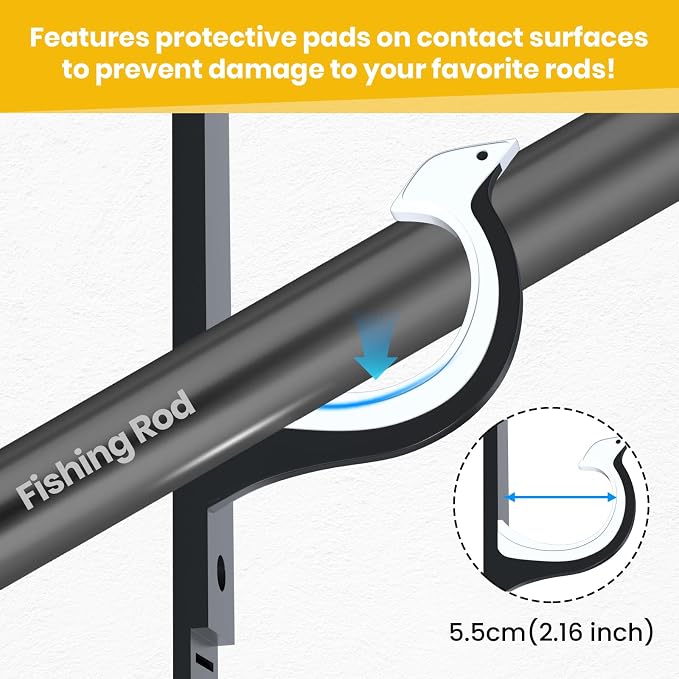 QudraKast Horizontal Fishing Rod Holder - Image 2