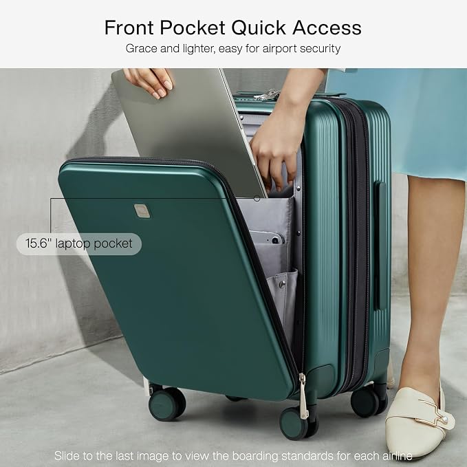Hanke Grace Expandable Carry On Luggage - Image 2