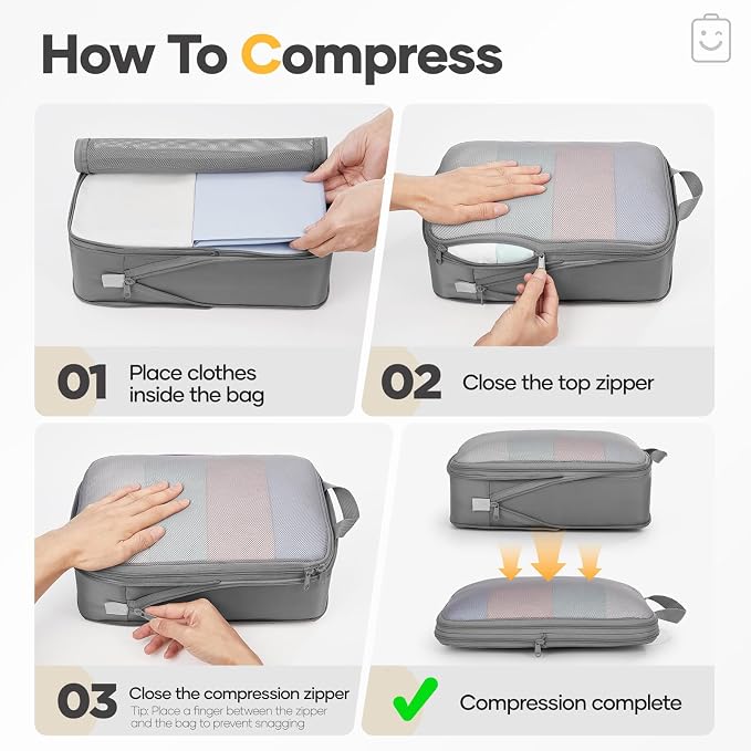 Veken 9/11 Set Compression Packing Cubes - Image 3
