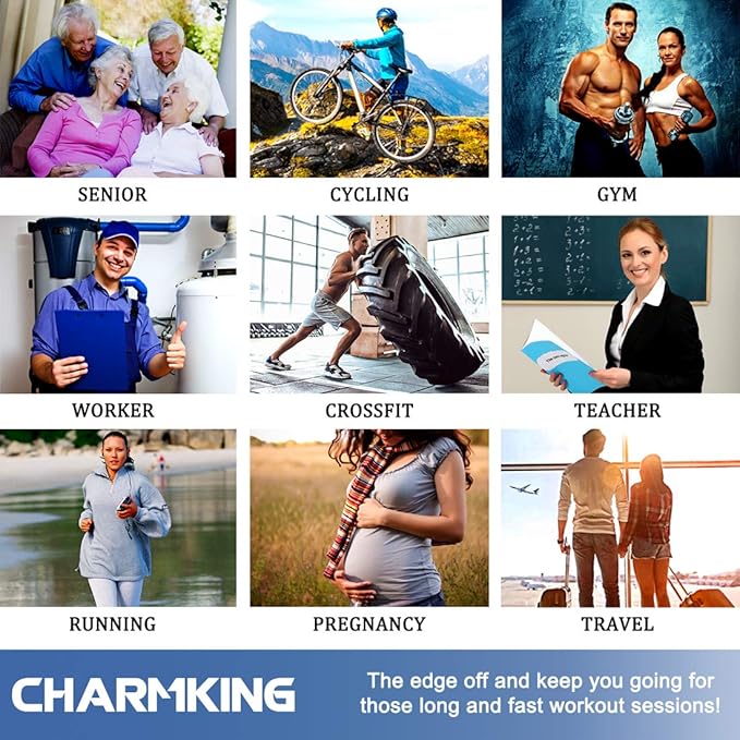 CHARMKING Compression Socks for Women & Men Circulation 15-20 mmHg is Best - Image 8