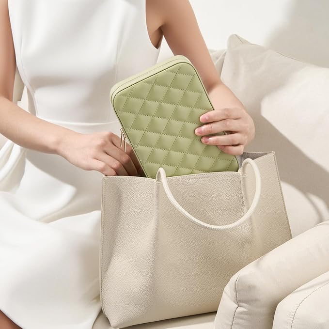 Lolalet Travel Jewelry Case for Women, Travel Jewelry Organizer Box - Image 3