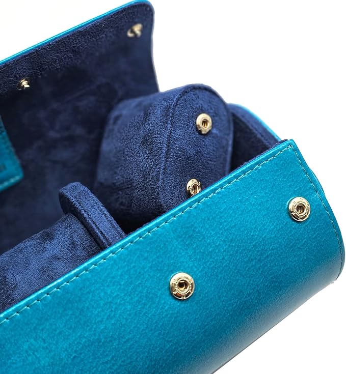 Genuine Napa Leather Watch Roll Travel Case - Image 6
