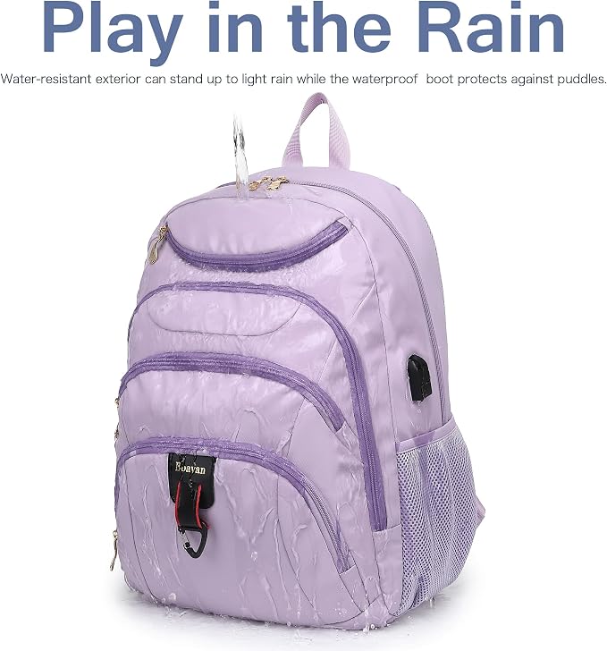 Boavan Laptop Backpack for women, 15.6inch Laptop Bag - Image 5
