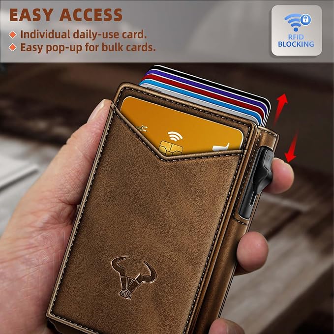 BULLIANT Men Wallet, Money Clip Wallet Slim - Image 4