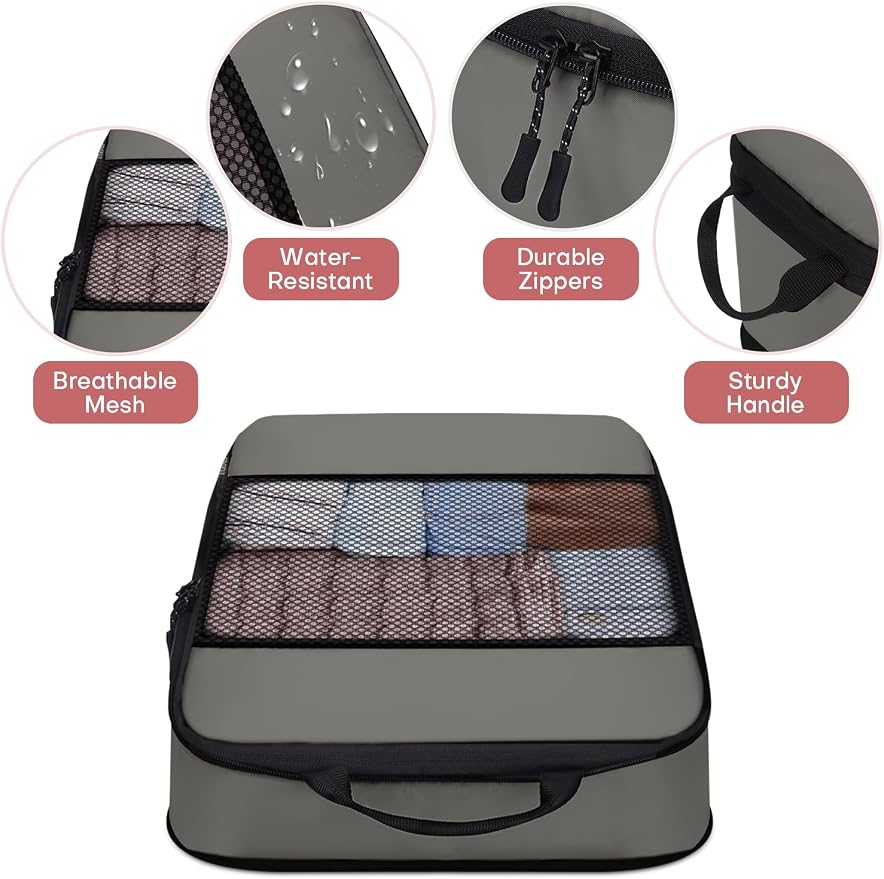 6 PCS Set Compression Packing Cubes - Image 3