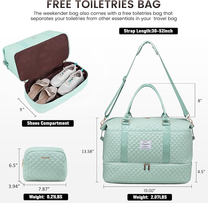 LOVEVOOK Travel Duffle Bag, Weekender Bags - Image 3