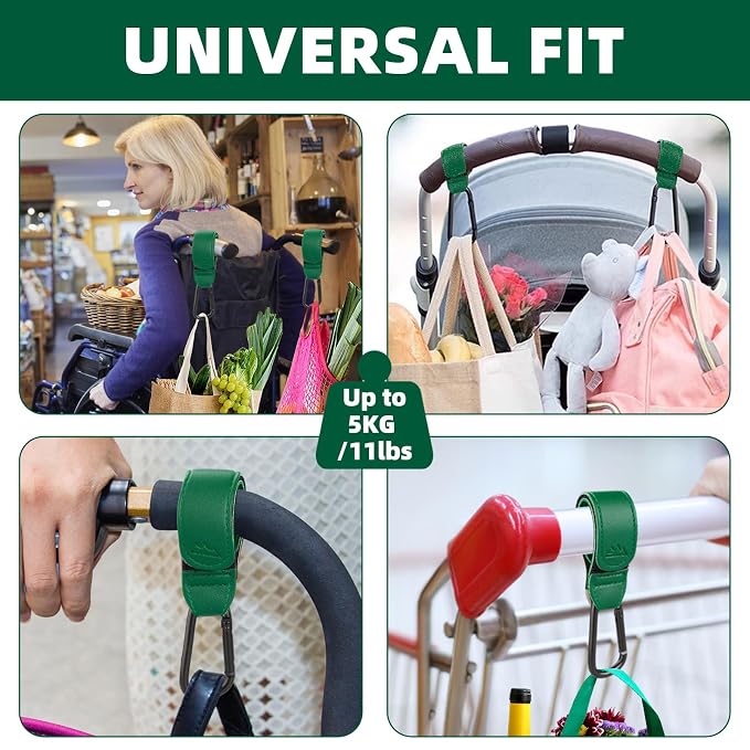 Baby Stroller Hooks Bag Hooks for Hanging Diaper Bags Multipurpose Hooks for - Image 5