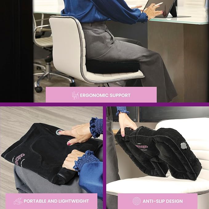 Cabeau Evolution Cushion Portable & Lightweight Inflatable Seat Cushion - Image 2